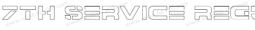 7th Service Regular字体转换